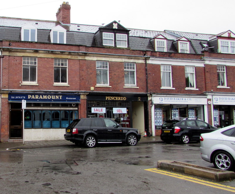 The Paramount restaurant and shops on Station Approach in Penarth.